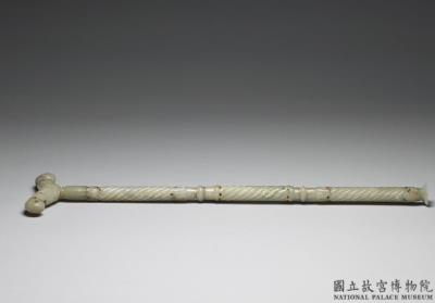 图片[2]-Inlaid jade crutch, Mughal Empire-China Archive